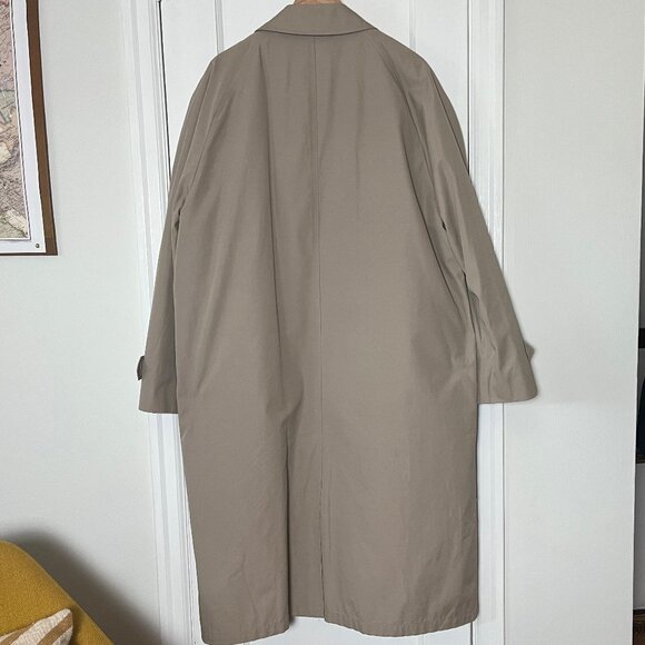 London Fog Raincoat Trench with removable liner 44L 80's Wamsutta - Picture 4 of 12